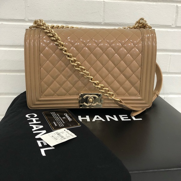 CHANEL Handbags - Chanel patent boy handbag